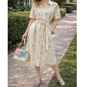 Vintage Jordashe “missy” faux wrap dress.  Totally rad. Size L